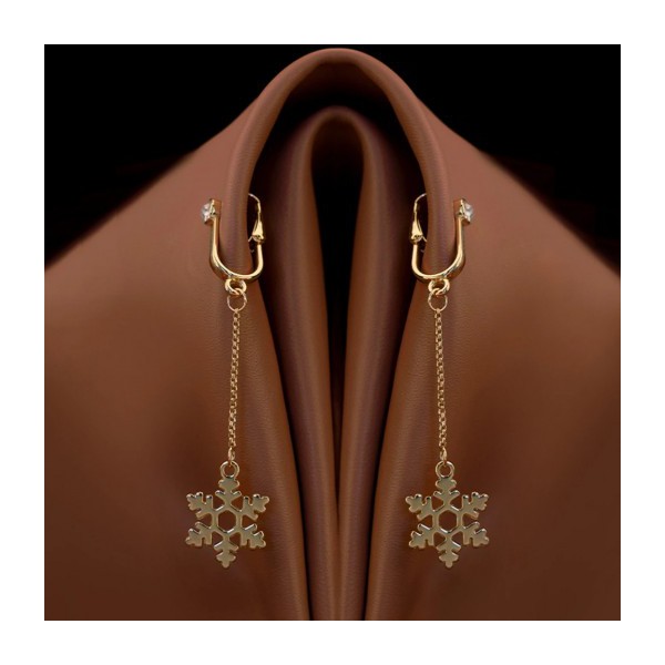 업코 논피어싱 클리토리스 악세서리 눈꽃 NON-PIERCED CLITORAL JEWELRY DANGLE WITH SNOWFLAKE | UPKO