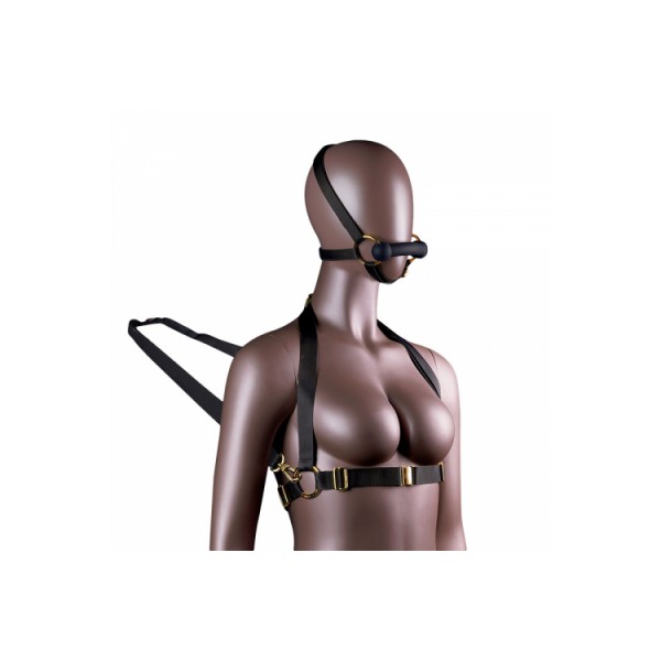 업코 호그타이 본디지 상반신&머리 구속 세트 ADULT SEX HARNESS AND HEAD RESTRAINT GEAR | UPKO